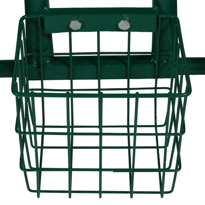 18" Green Steel Garden Stool HomeRoots