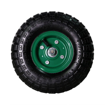 18" Green Steel Garden Stool HomeRoots