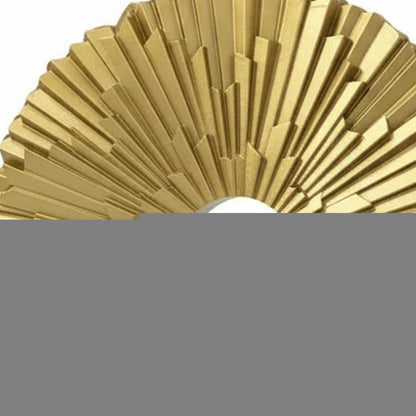 12" Gold Resin Sunflower Hand Painted Tabletop Sculpture HomeRoots