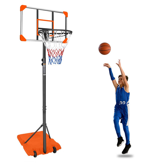 Portable Basketball Goal System with Stable Base and Wheels use for Indoor Outdoor - FurniFindUSA