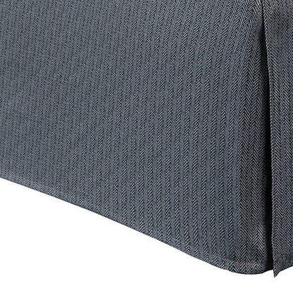 Set of Seven Gray And Ivory Plaid King Ring Stitch Polyester Sham And Comforter HomeRoots