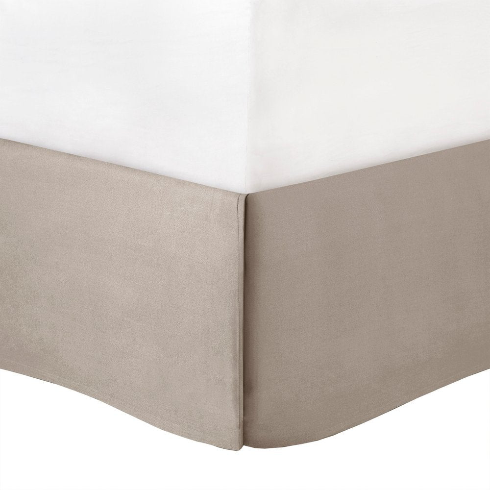 Set of Seven Taupe King Ring Stitch Polyester Sham And Comforter HomeRoots