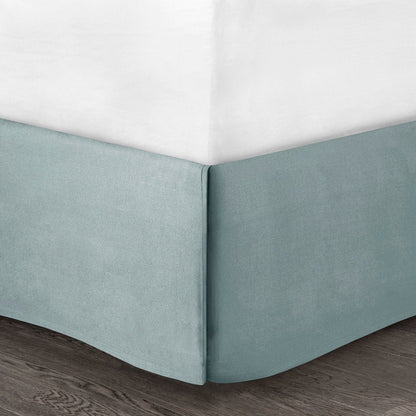 Set of Four White And Aqua King Ring Stitch Sham And Comforter HomeRoots