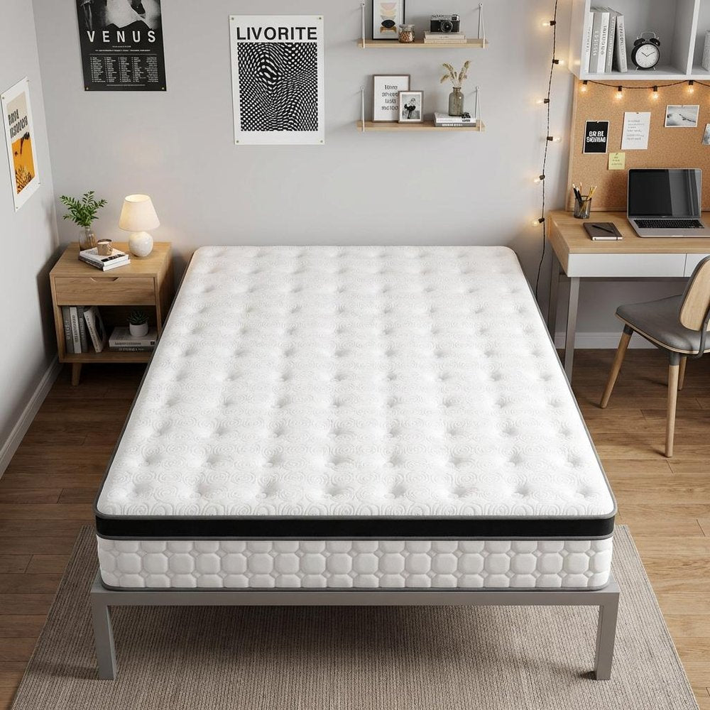 12" Twin Gel Memory Foam Hybrid Mattress HomeRoots