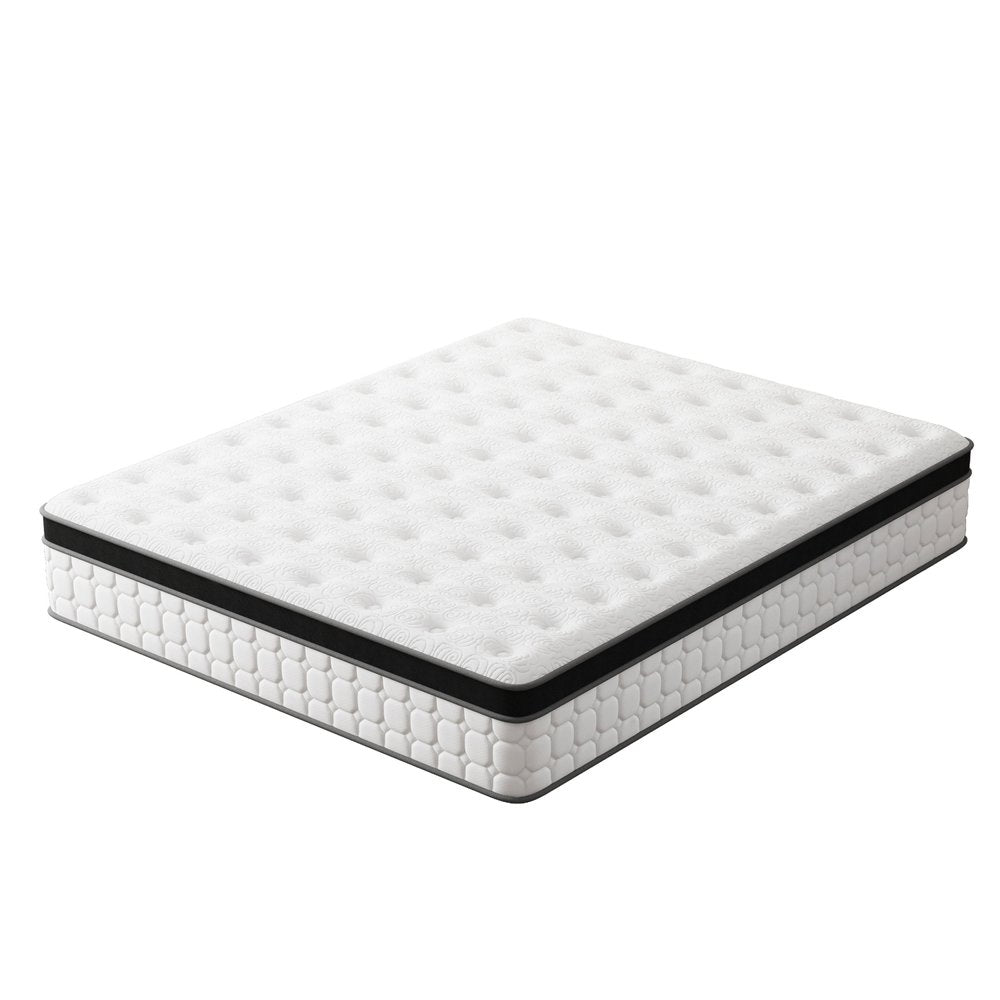 12" King Gel Memory Foam Hybrid Mattress HomeRoots