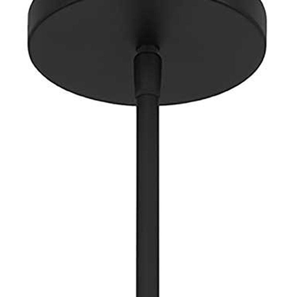 10" Black And White Frosted LED Dimmable Outdoor Globe Hanging Light HomeRoots