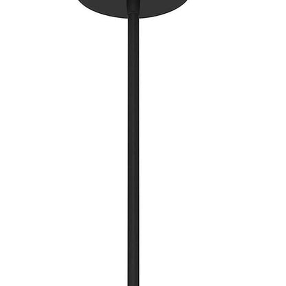 Black Frosted LED Dimmable Outdoor Hanging Light With Black Shades HomeRoots