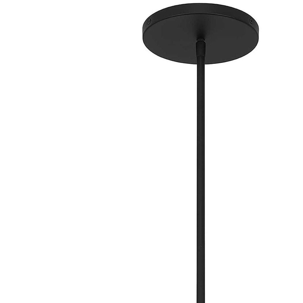 22" Black Aluminum Cone LED Dimmable Outdoor Pendent Hanging Light HomeRoots
