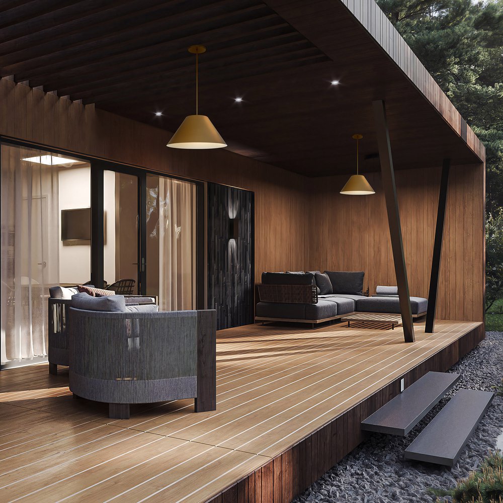 22" Antiqued Brass Aluminum Cone LED Dimmable Outdoor Pendent Hanging Light HomeRoots