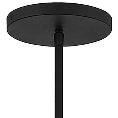 Natural And Black Rattan And Metal LED Dimmable Barrel Outdoor Hanging Pendent Light HomeRoots
