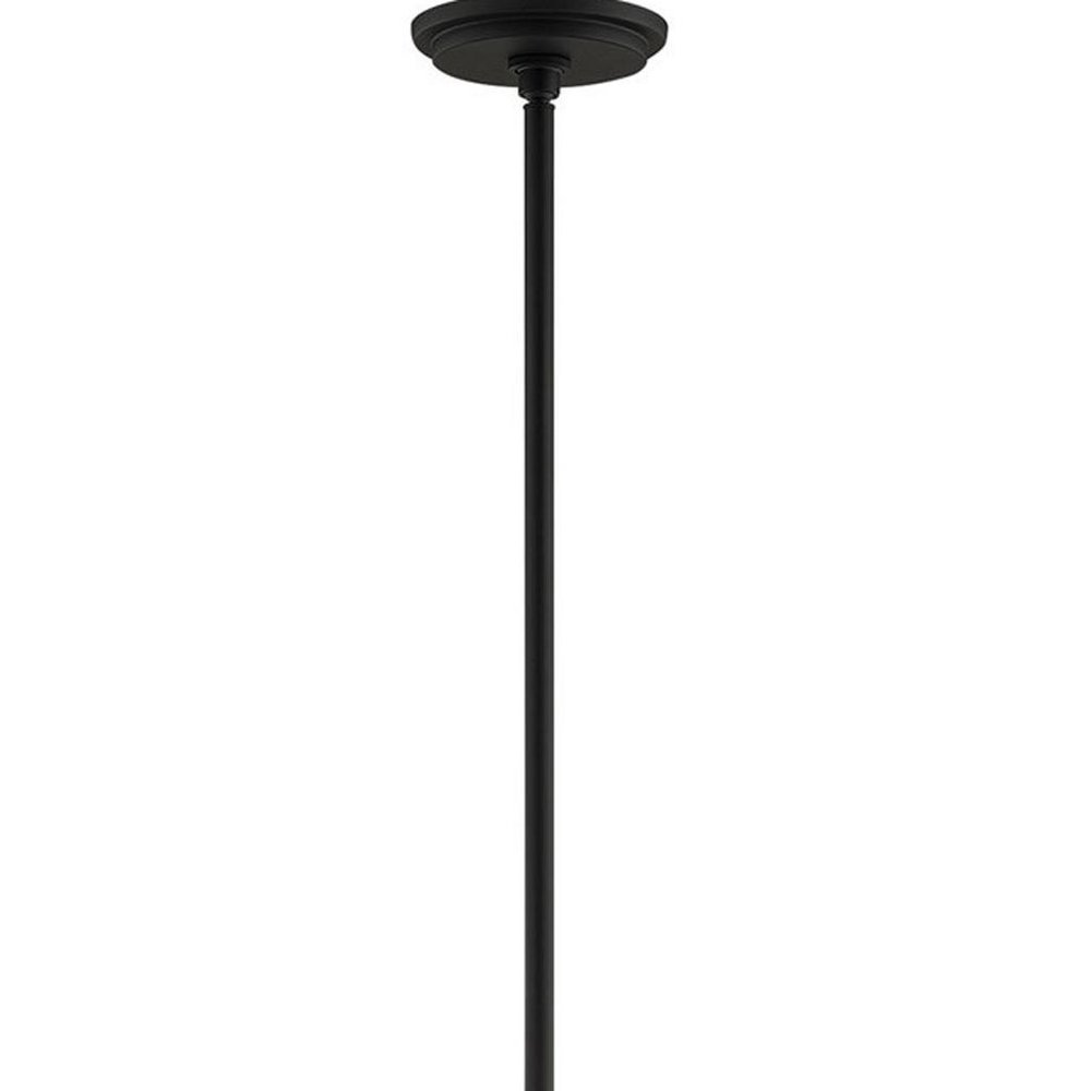 Black Five Light Metal Dimmable Chandelier With Shades HomeRoots
