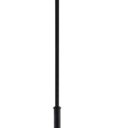Black Six Light Metal Dimmable Chandelier With Shades HomeRoots