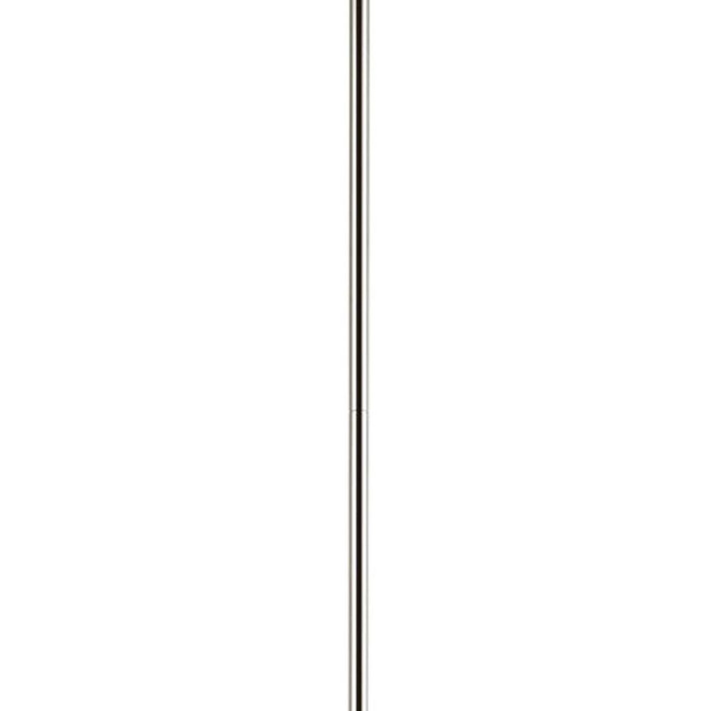 Silver Six Light Metal Dimmable Chandelier With Shades HomeRoots