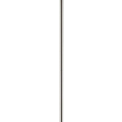 Silver Six Light Metal Dimmable Chandelier With Shades HomeRoots
