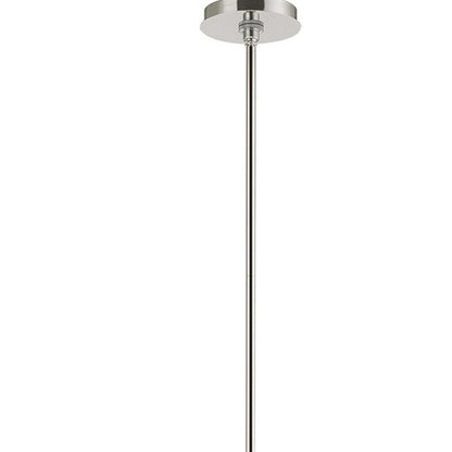 Silver Six Light Metal Dimmable Chandelier With Shades HomeRoots