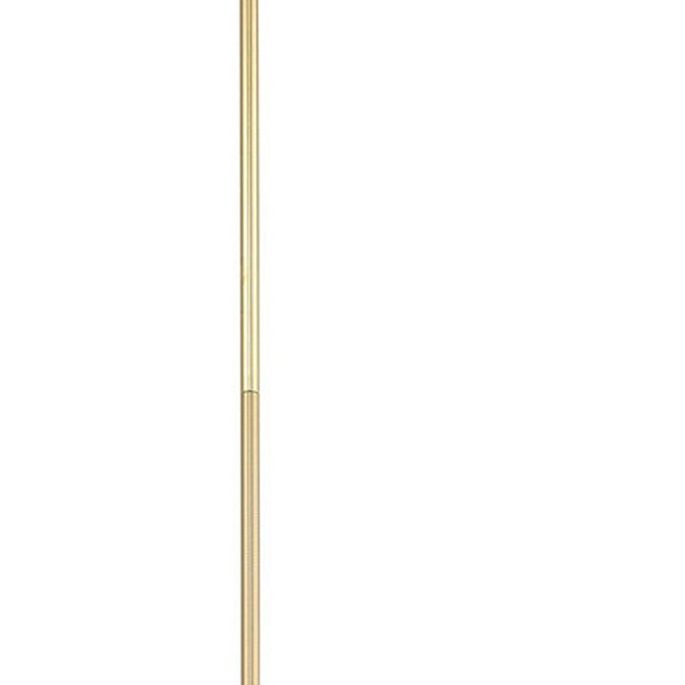 Brass Six Light Metal Dimmable Chandelier With Shades HomeRoots