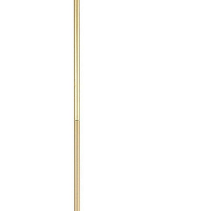 Brass Six Light Metal Dimmable Chandelier With Shades HomeRoots