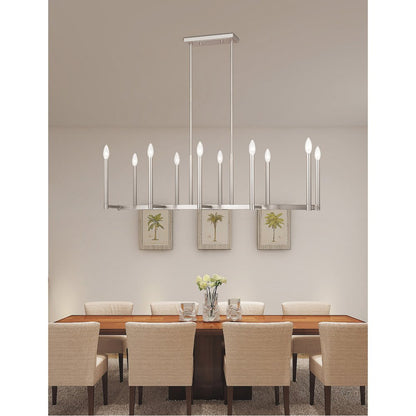 Ten Light Dimmable Chandelier With Shades HomeRoots