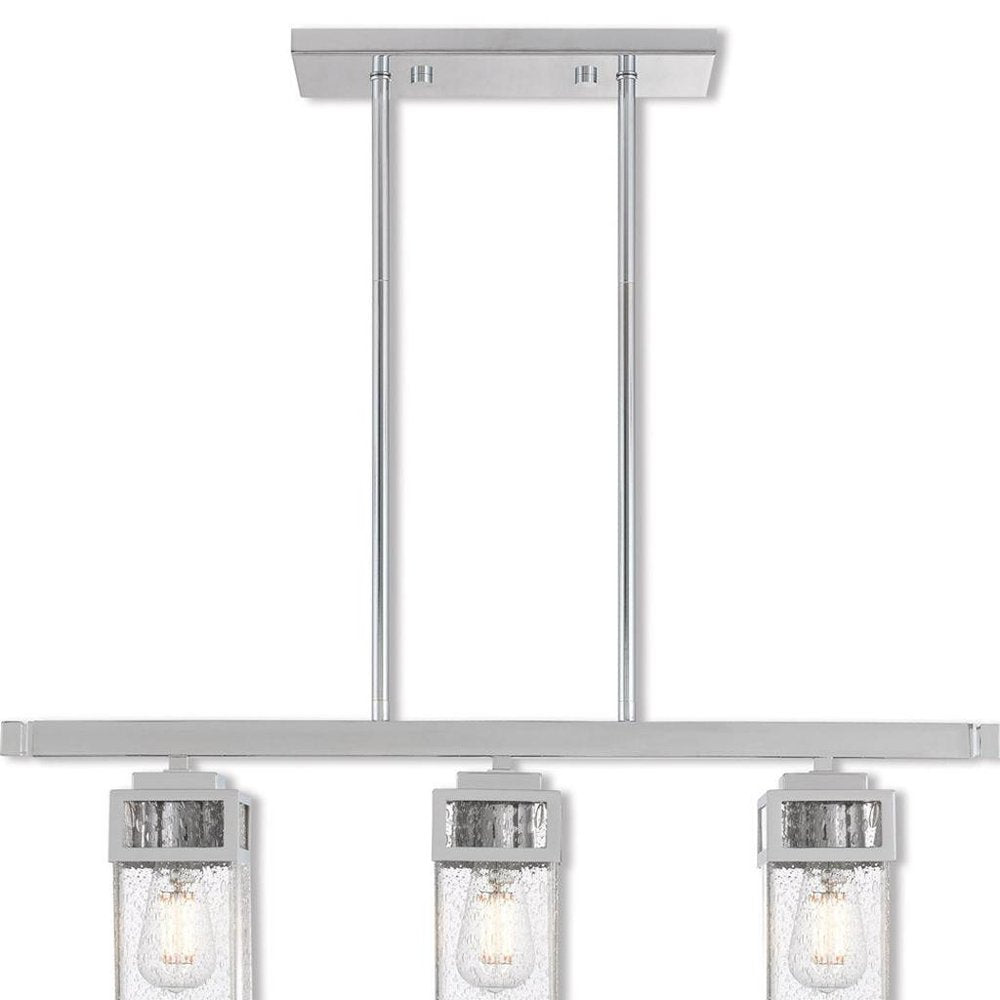 Silver Three Light Metal Dimmable Chandelier With Shades HomeRoots