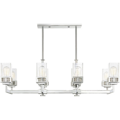 Silver Eight Light Metal Dimmable Chandelier With Shades HomeRoots