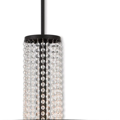 Bronze Five Light Metal Dimmable Chandelier With Shades HomeRoots