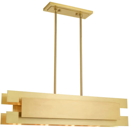 Brass Four Light Metal Dimmable Chandelier With Shades HomeRoots