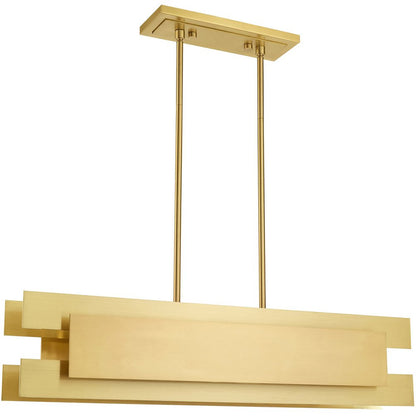 Brass Four Light Metal Dimmable Chandelier With Shades HomeRoots