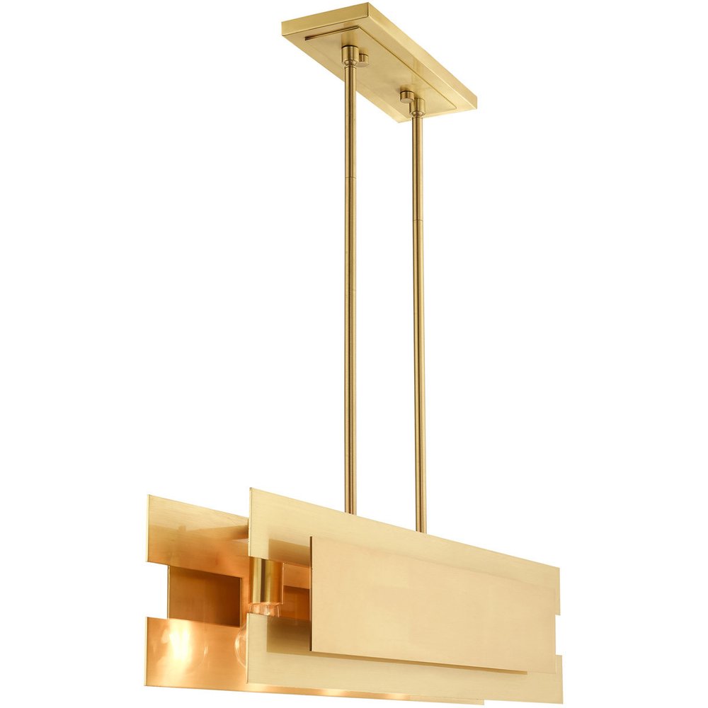 Brass Four Light Metal Dimmable Chandelier With Shades HomeRoots