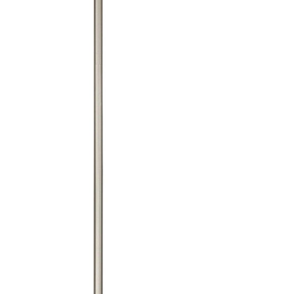 Nickel Four Light Metal Dimmable Chandelier With Shades HomeRoots