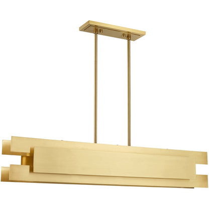 Brass Five Light Metal Dimmable Chandelier With Shades HomeRoots