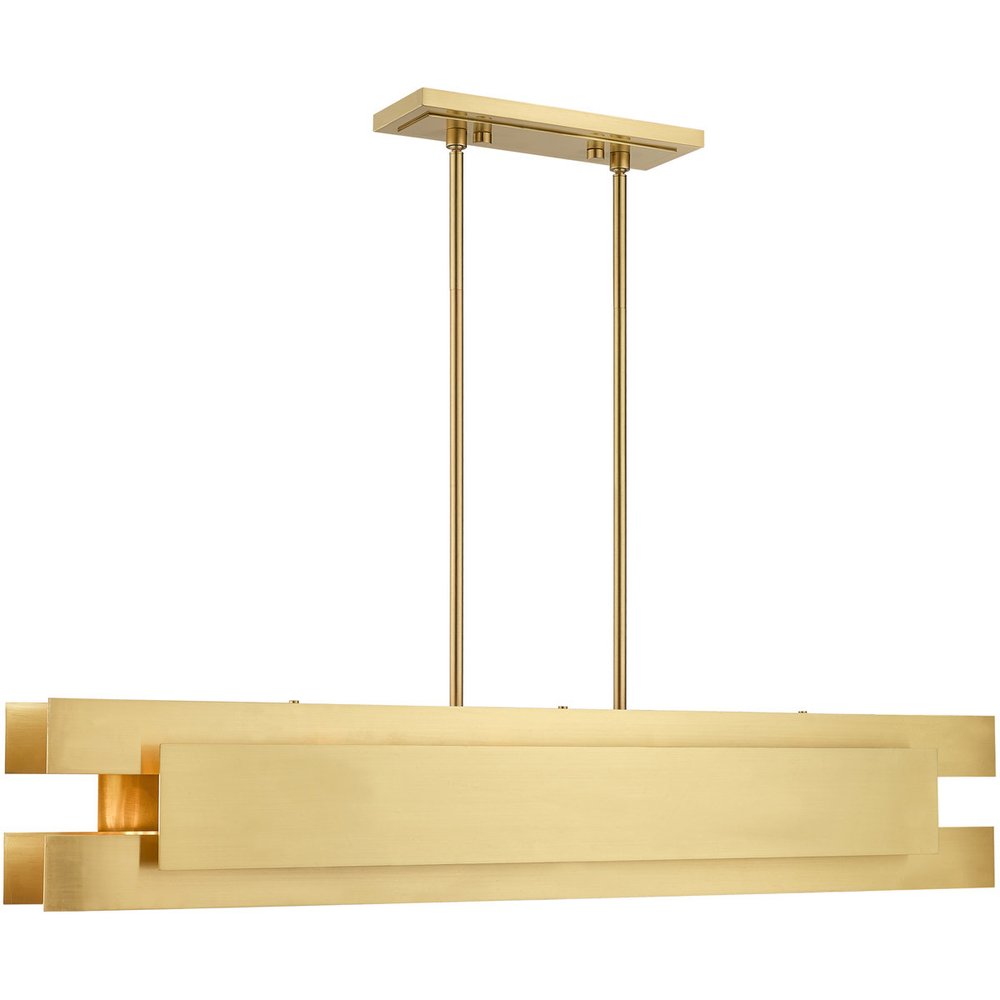Brass Five Light Metal Dimmable Chandelier With Shades HomeRoots
