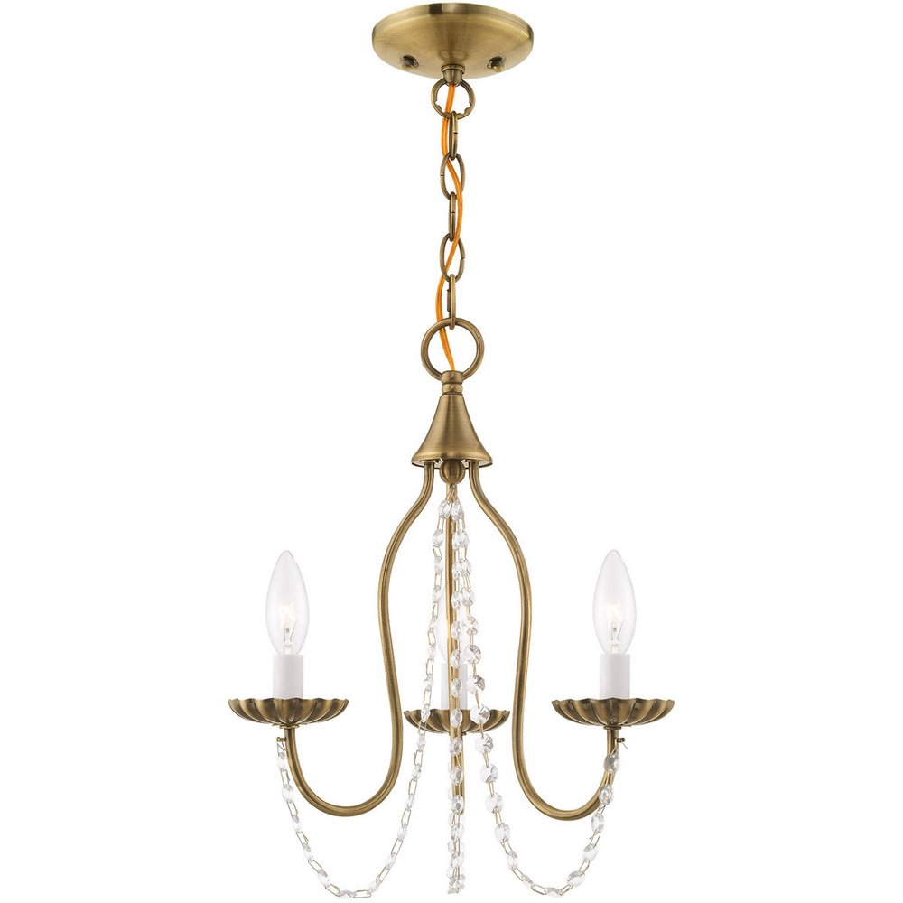 Three Light Dimmable Chandelier With Shades HomeRoots