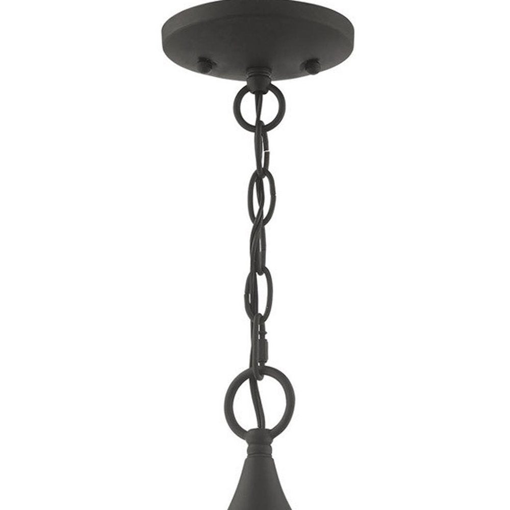Black Three Light Metal Dimmable Chandelier With Shades HomeRoots