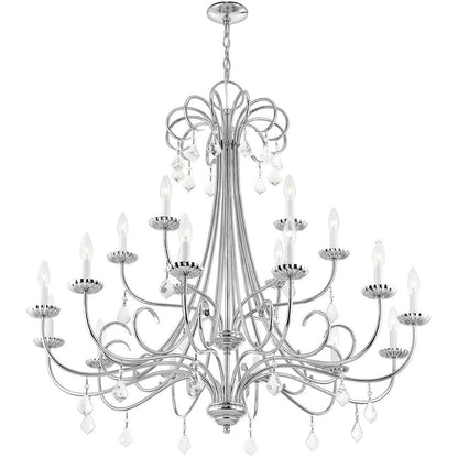 Silver Multi Light Metal Dimmable Chandelier With Shades HomeRoots