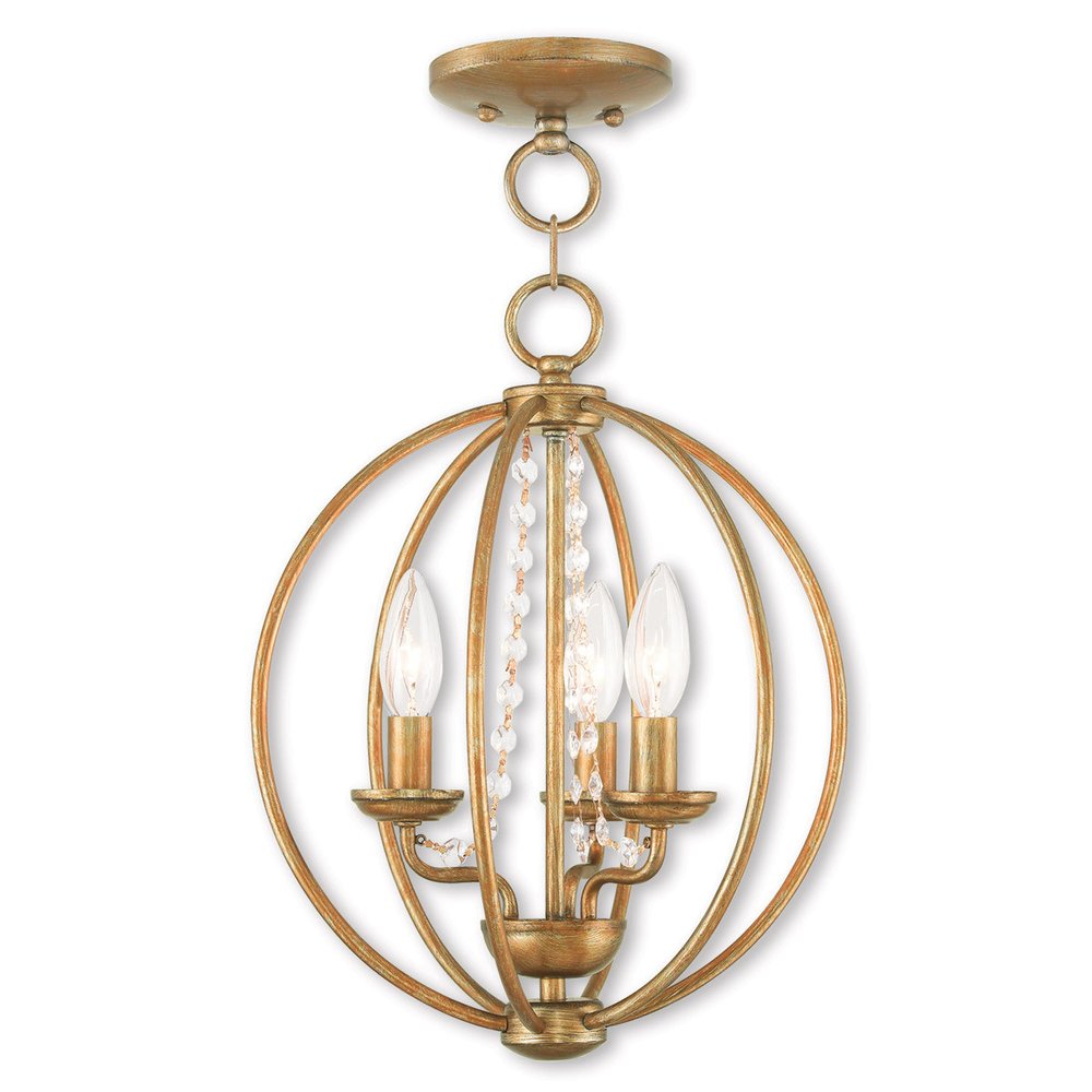Gold Three Light Metal Dimmable Chandelier With Shades HomeRoots