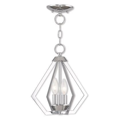 Silver Two Light Metal Dimmable Chandelier With Shades HomeRoots
