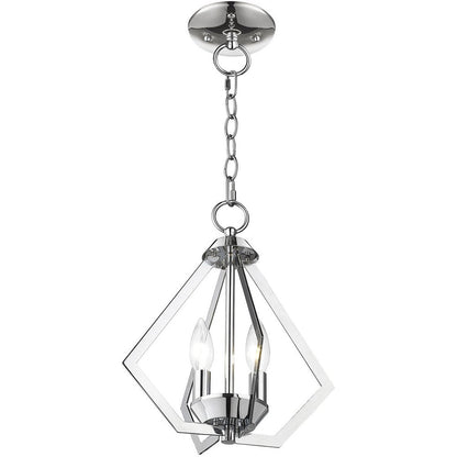 Silver Two Light Metal Dimmable Chandelier With Shades HomeRoots