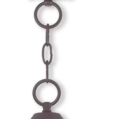 Bronze Two Light Metal Dimmable Chandelier With Shades HomeRoots
