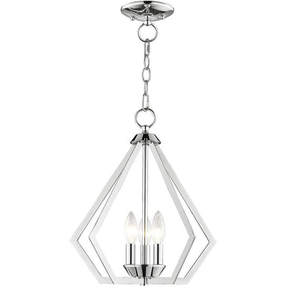 Silver Three Light Metal Dimmable Chandelier With Shades HomeRoots