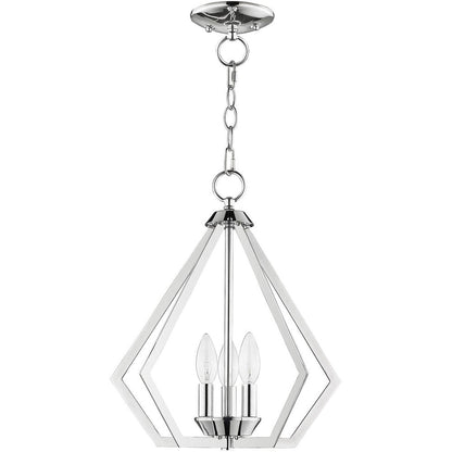 Silver Three Light Metal Dimmable Chandelier With Shades HomeRoots
