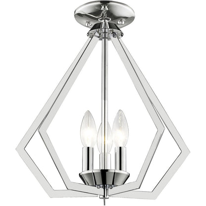 Silver Three Light Metal Dimmable Chandelier With Shades HomeRoots