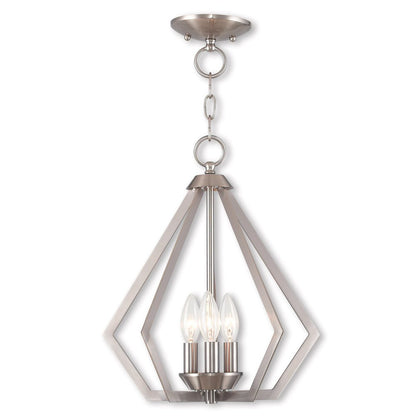 Three Light Dimmable Chandelier With Shades HomeRoots