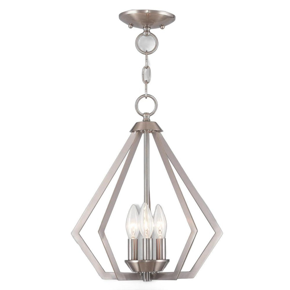 Three Light Dimmable Chandelier With Shades HomeRoots