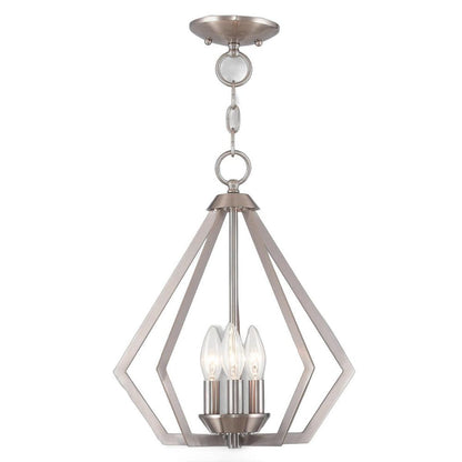 Three Light Dimmable Chandelier With Shades HomeRoots