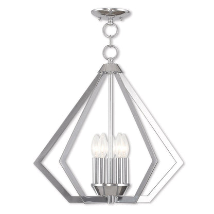 Silver Five Light Metal Dimmable Chandelier With Shades HomeRoots