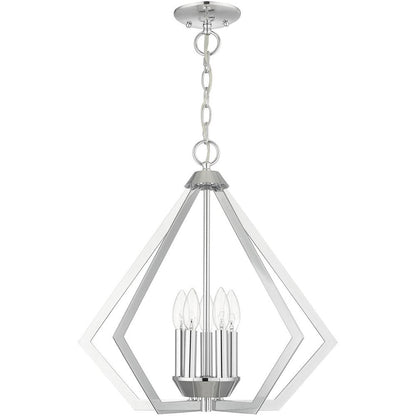 Silver Five Light Metal Dimmable Chandelier With Shades HomeRoots