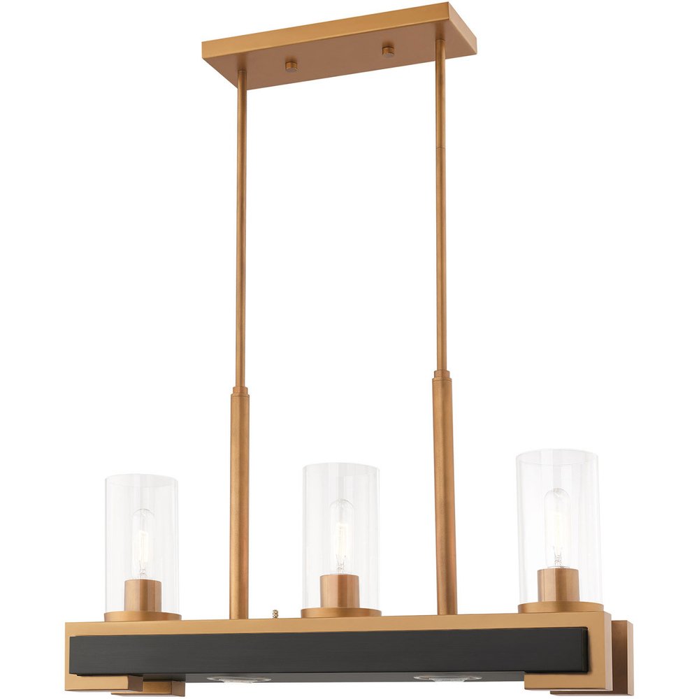 Gold Two Light Metal Dimmable Chandelier With Shades HomeRoots