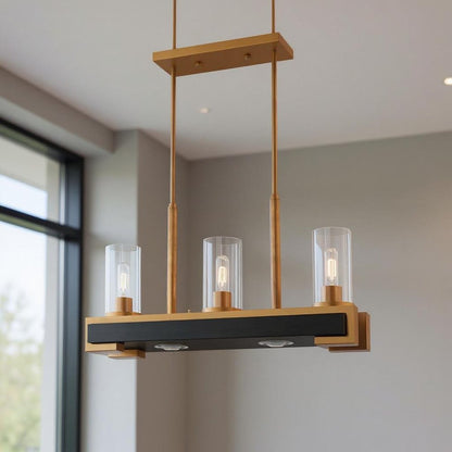 Gold Two Light Metal Dimmable Chandelier With Shades HomeRoots
