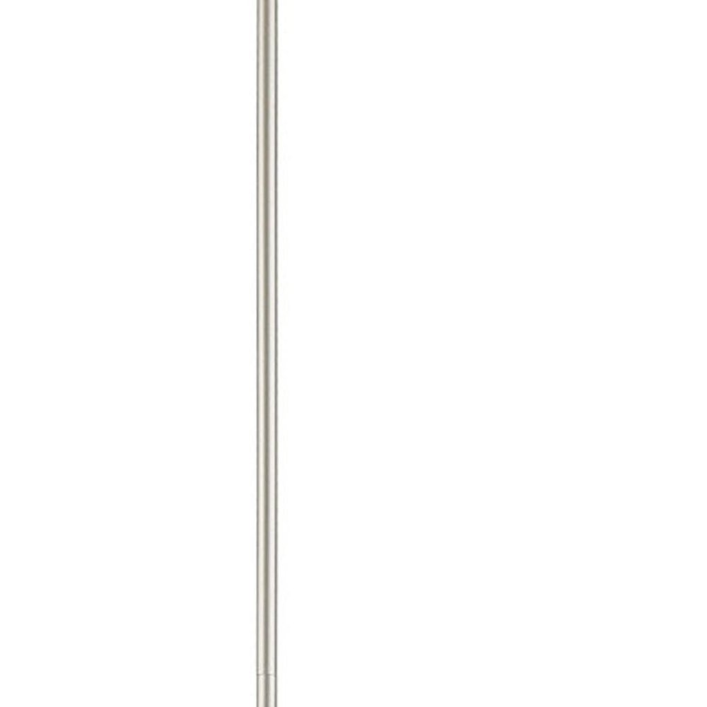 Nickel Metal Dimmable Chandelier With Shades HomeRoots