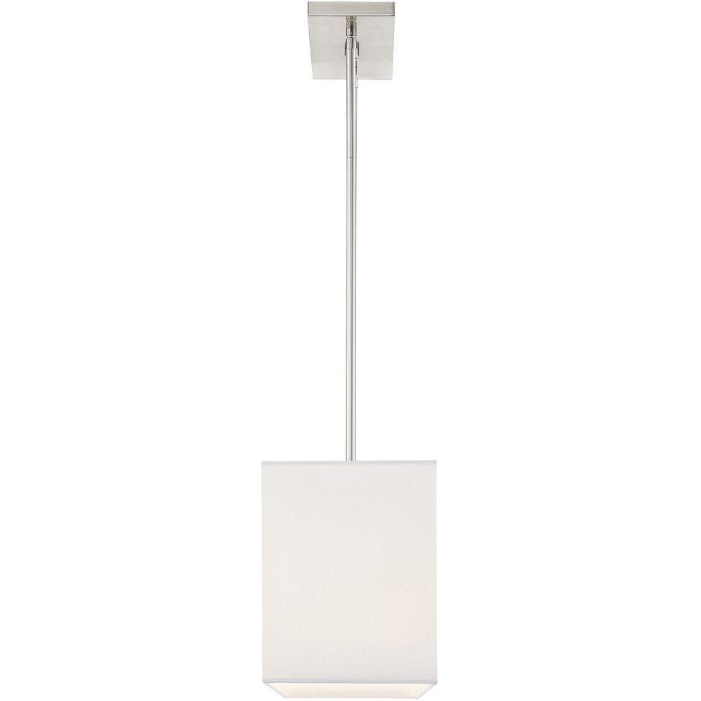 Nickel Three Light Metal Dimmable Chandelier With Shades HomeRoots